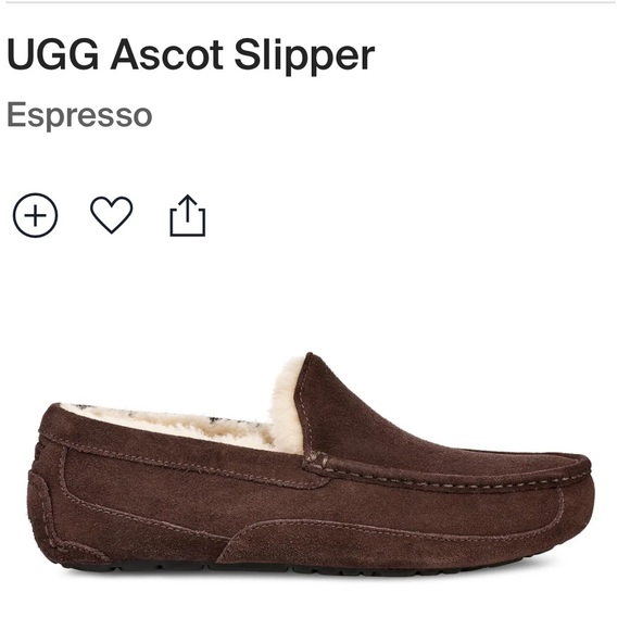 UGG Ascot Slip-on Shoes Espresso - Picture 1 of 6